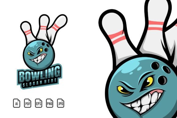 Bowling Mascot Logo: A Game-Changing Template for Sport Branding