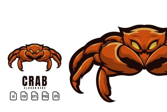 Crab Mascot Logo: A Versatile Vector Template for Your Brand