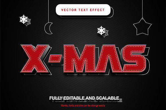 Effortless Festive Graphics with Editable 3D Text
