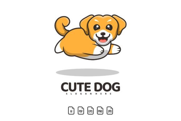 Flying Cute Dog Mascot Logo: The Playful Asset for Modern Brands