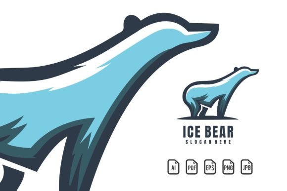 Ice Bear Mascot Logo: A Versatile Template for Bold Branding
