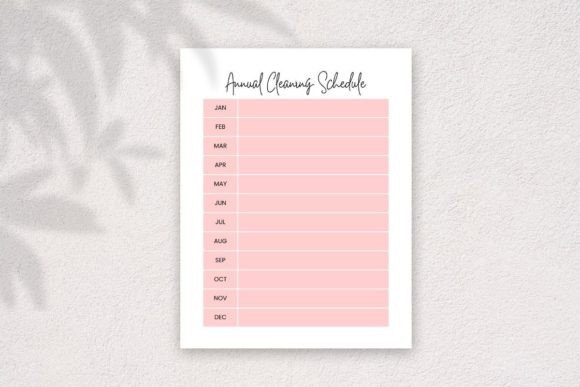 Master Your Home with an Annual Cleaning Schedule Planner