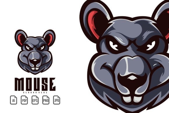Mouse Mascot Logo: A Versatile Vector Template for Dynamic Branding