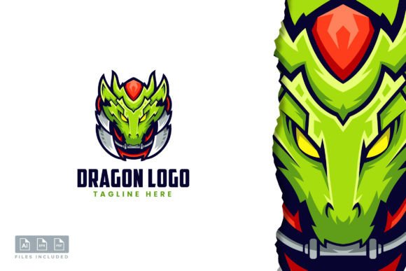 Unleash Your Brand's Power with a Dragon Logo Template