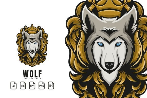 Unleash Your Brand's Spirit with the Wolf Head Vintage Illustration